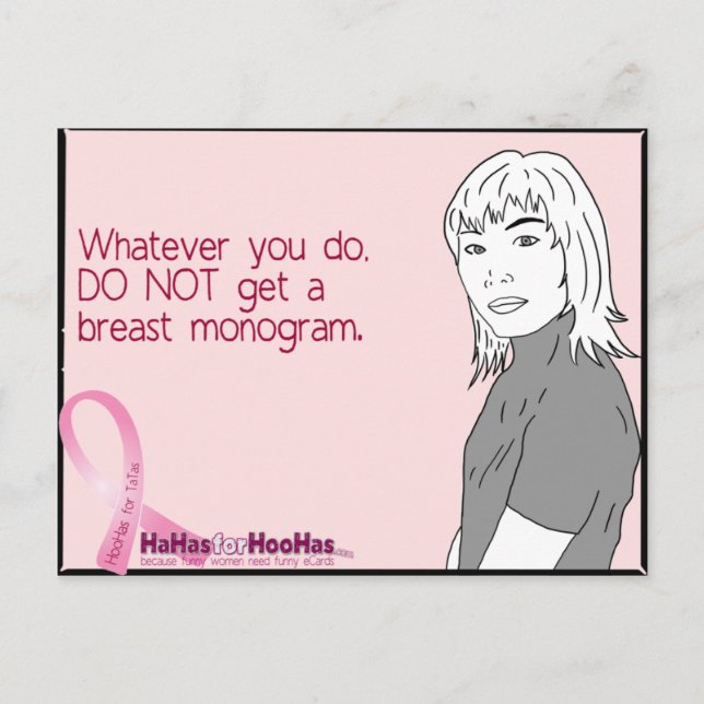 Ohhh, Mammogram ... Postkarte (Vorderseite)
