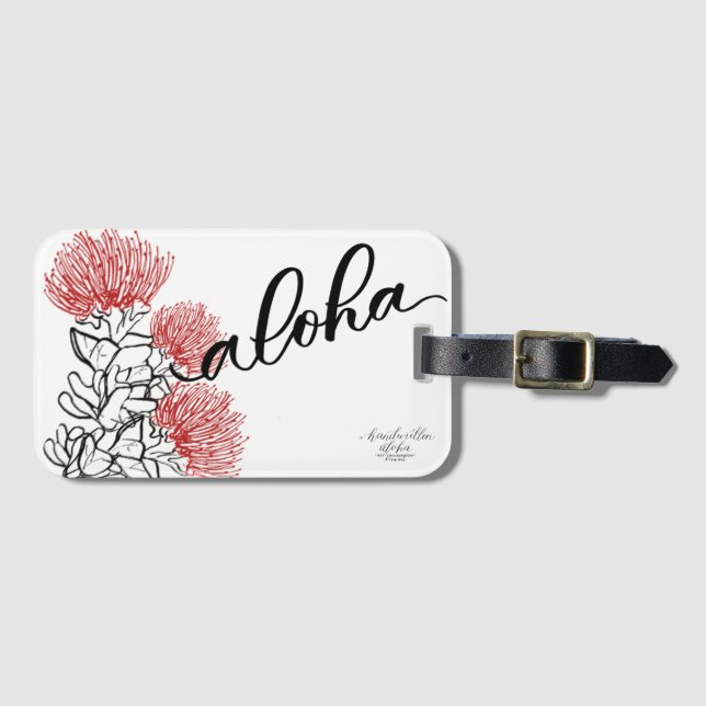 Ohia Lehua Mod-Aloha Gepäck-Umbau Gepäckanhänger (Vorderseite (Horizontal))