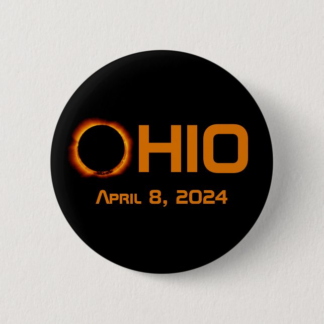 Ohio 2024 Gesamtsolarausstoß Button (Vorderseite)