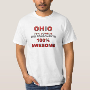 OHIO 75% vowels fantastische 25% Konsonanten 100% T-Shirt