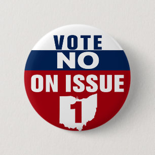 Ohio Abstimmung Nr. zum Thema 1 Button
