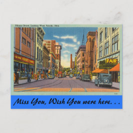 Ohio, Adams Street, Toledo Postkarte