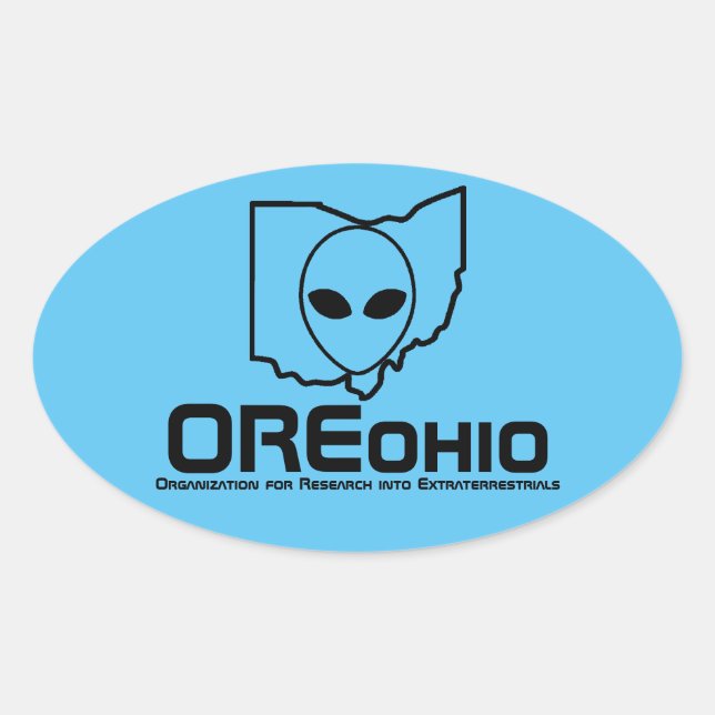 Ohio-Aufkleber Ovaler Aufkleber (Vorderseite)