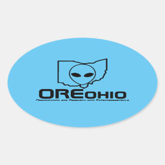 Ohio-Aufkleber Ovaler Aufkleber