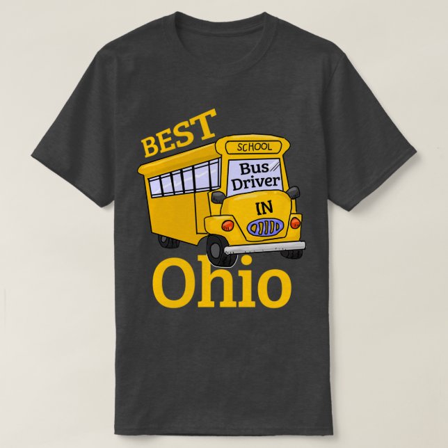 Ohio Best School Bus Driver T-Shirt (Design vorne)