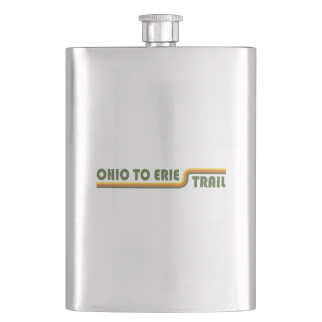 Ohio bis Erie Trail Flachmann (Vorderseite)