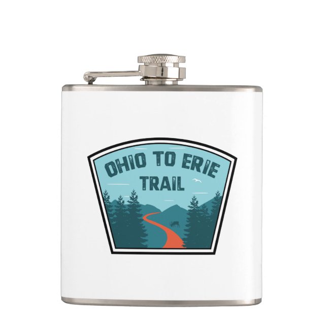 Ohio bis Erie Trail Flachmann (Vorderseite)