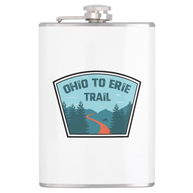 Ohio bis Erie Trail Flachmann (Vorderseite)