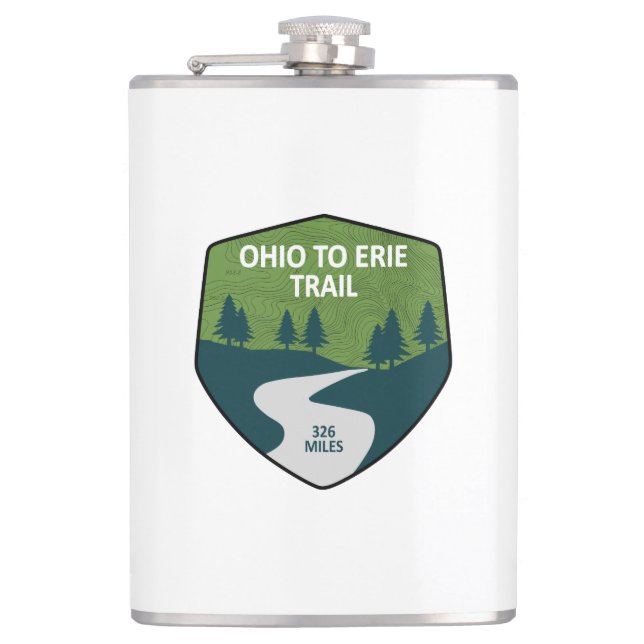 Ohio bis Erie Trail Flachmann (Vorderseite)