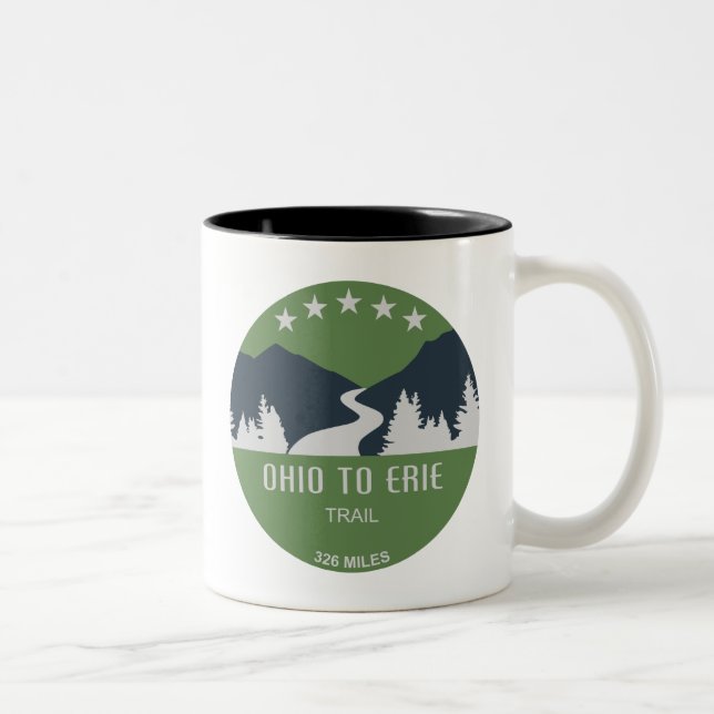 Ohio bis Erie Trail Zweifarbige Tasse (Rechts)
