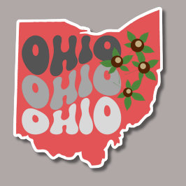Ohio Buckeye Staat wasserdicht Aufkleber