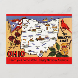  Ohio Buckeye State Occasion Postcard Postkarte