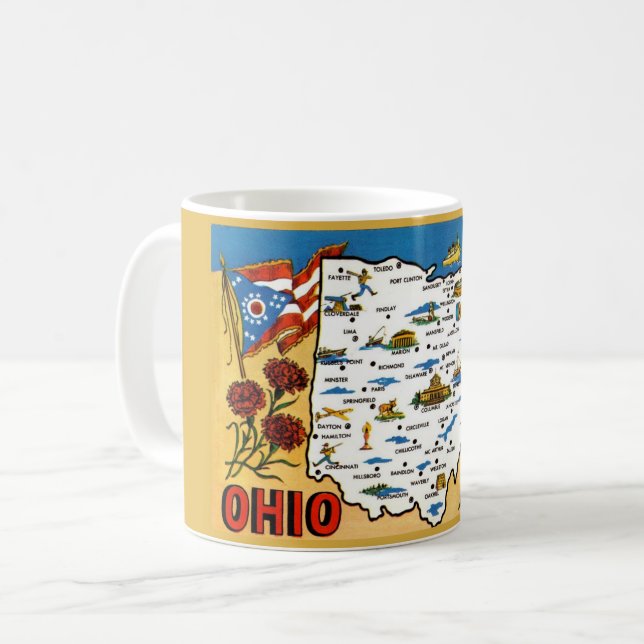 Ohio-Buckeye-Tasse Kaffeetasse (Vorderseite Links)