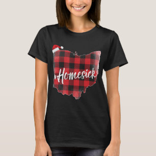Ohio Buffalo Kariert #Homesick Christmas Weihnacht T-Shirt