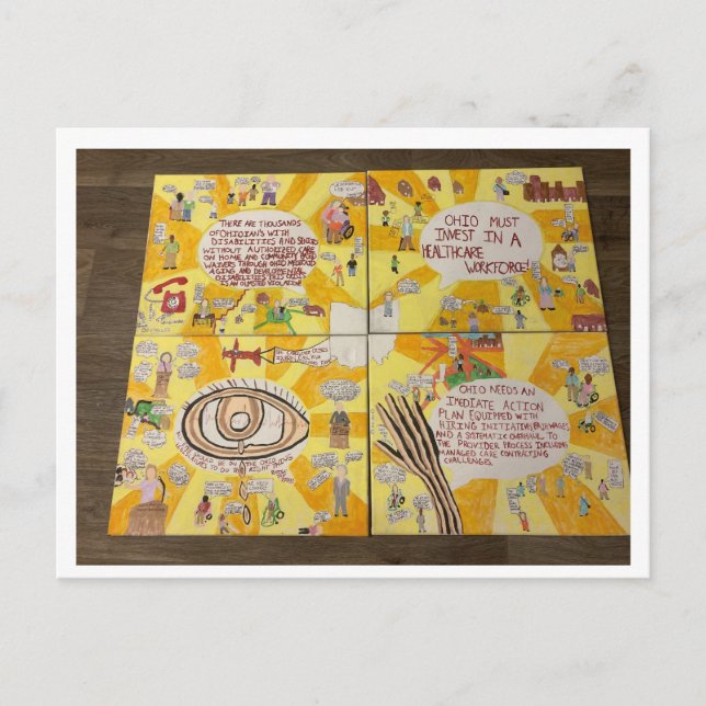 Ohio Caregiver Crisis Postkarte (Vorderseite)