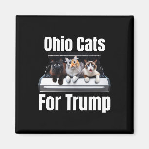 Ohio Cats für Trump - lustige politische Katze Magnet