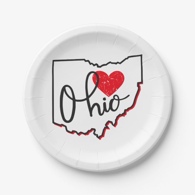 Ohio Day Pappteller (Vorderseite)