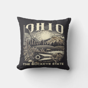 Ohio Der Buckeye-Staat Kissen