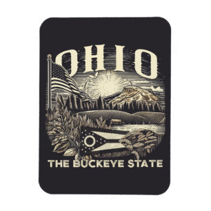 Ohio Der Buckeye-Staat Magnet