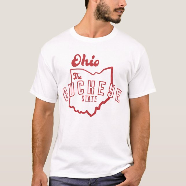 Ohio Der Buckeye-Staat T-Shirt (Vorderseite)