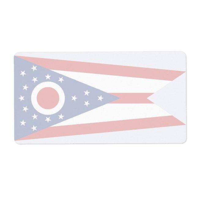 Ohio Faint Flag Shipping Label (Vorne)