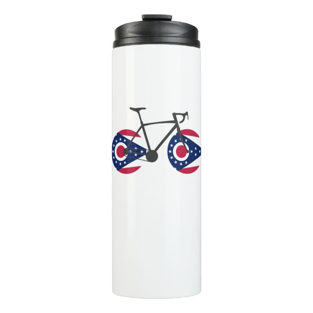 Ohio Flag Cycling Thermosbecher (Vorderseite)