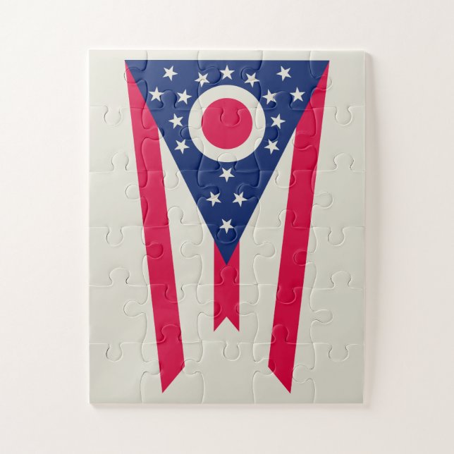 Ohio Flag: Das Buckeye-Staat-Banner (Vertikal)