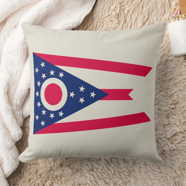 Ohio Flag: Das Buckeye-Staat-Banner Kissen (Decke)