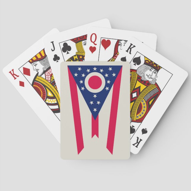 Ohio Flag: Das Buckeye-Staat-Banner Spielkarten (Rückseite)