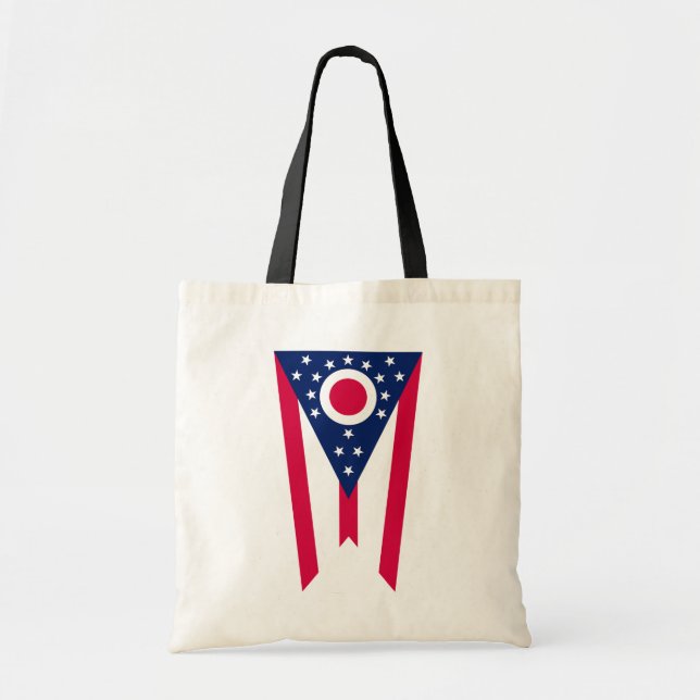 Ohio Flag: Das Buckeye-Staat-Banner Tragetasche (Vorne)