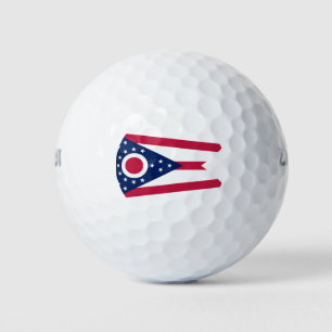 OHIO FLAG GOLFBALL