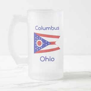 Ohio Flag Karte Stadt Tasse