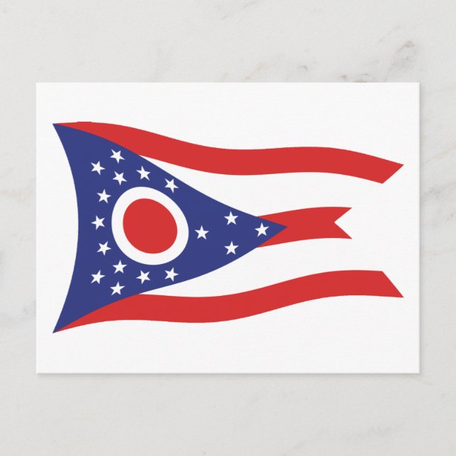 Ohio Flag Postkarte (Vorderseite)