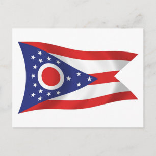 Ohio Flag Postkarte