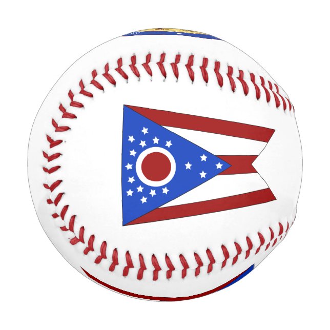 Ohio-Flagge Baseball (Vorderseite Links)