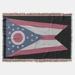Ohio-Flagge Decke