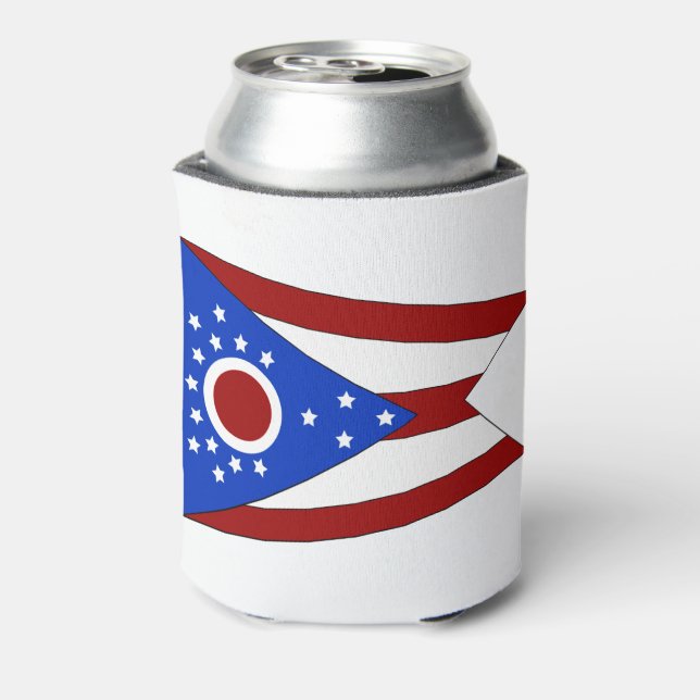 Ohio-Flagge Dosenkühler (Kanne Rückseite)