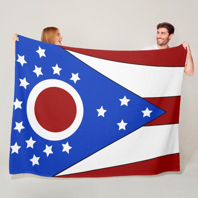 Ohio-Flagge Fleecedecke (Beispiel)