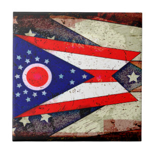 OHIO-FLAGGE FLIESE