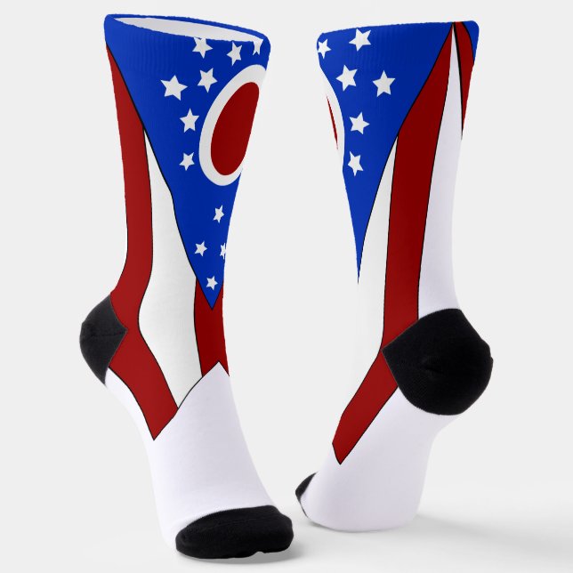 Ohio-Flagge Socken (Gewinkelt)