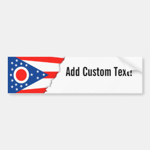 Ohio-Flaggen-Staats-Flagge Autoaufkleber