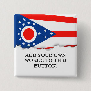 Ohio-Flaggen-Staats-Flagge Button