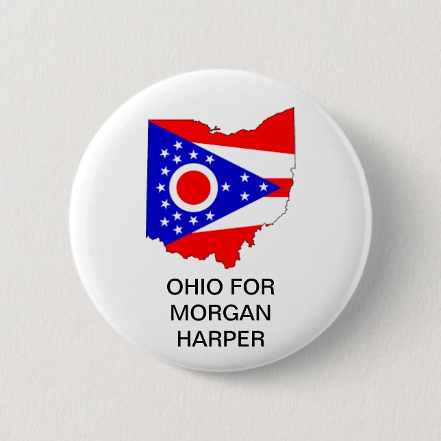 OHIO for MORGAN HARPER SENATE Button (Vorderseite)