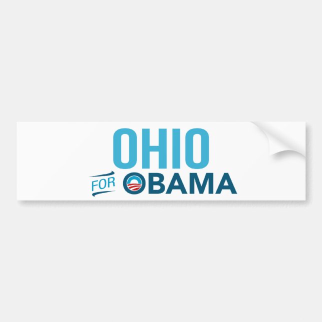 Ohio für Barack Obama Biden Autoaufkleber (Vorne)