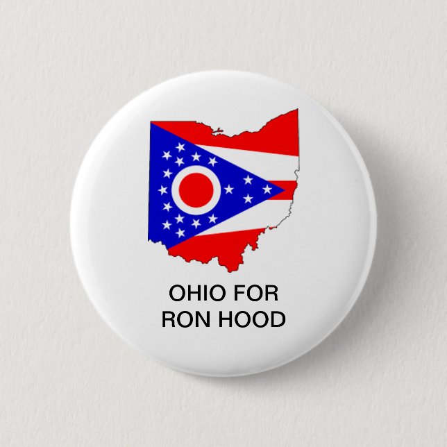 OHIO für den Ron Hood GOVERNOR-Button Button (Vorderseite)