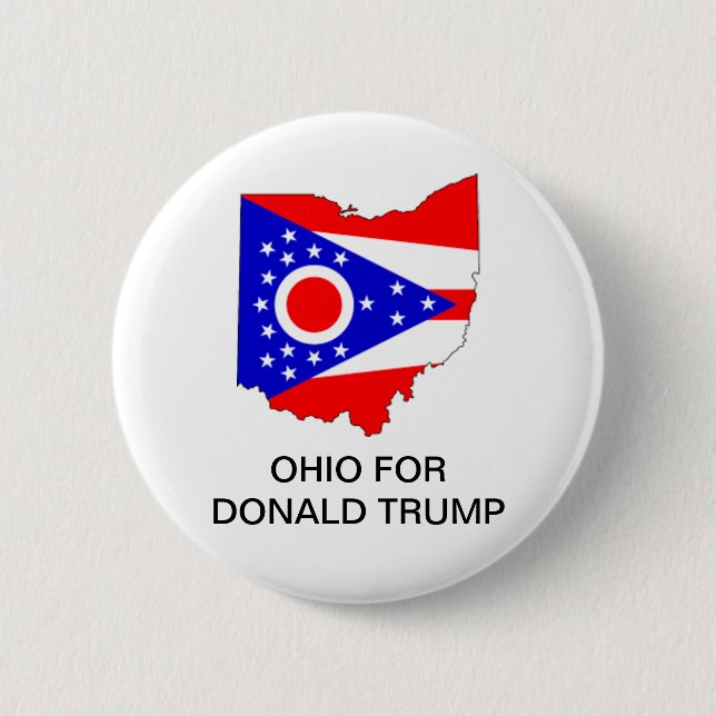 OHIO für DONALD TRUMP 2020 Präsidentenschaltfläche Button (Vorderseite)