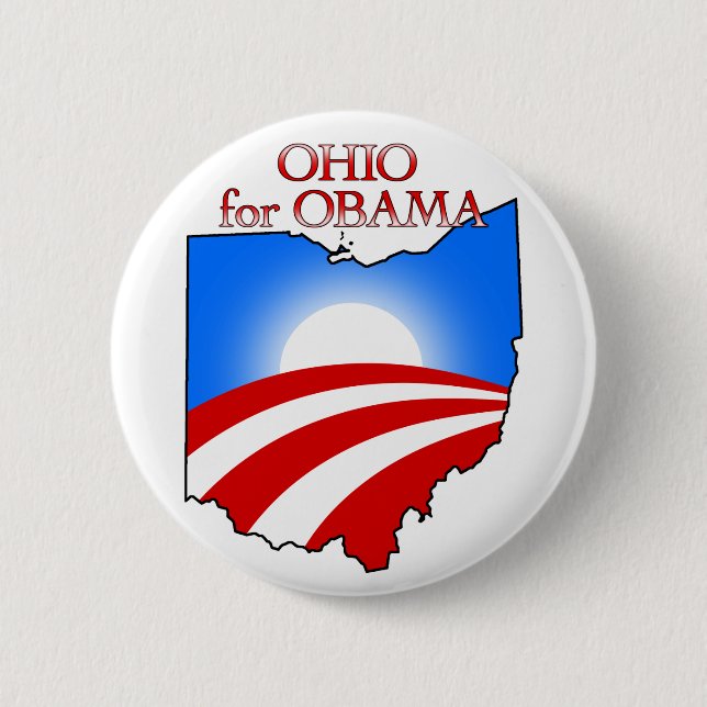 Ohio für Obama Button (Vorderseite)