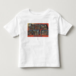 Ohio - Genf-auf-d-See - große Buchstabe-Szenen Kleinkind T-shirt