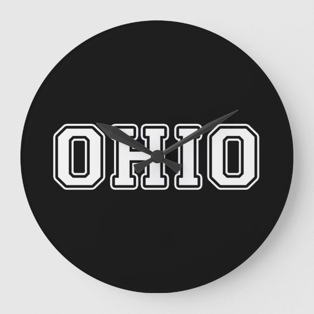 Ohio Große Wanduhr (Vorderseite)
