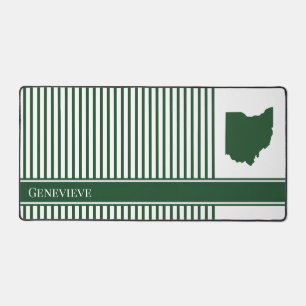 Ohio Grün Streifen Schreibtischunterlage